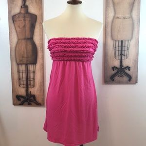 Pink Ruffled Top Dress